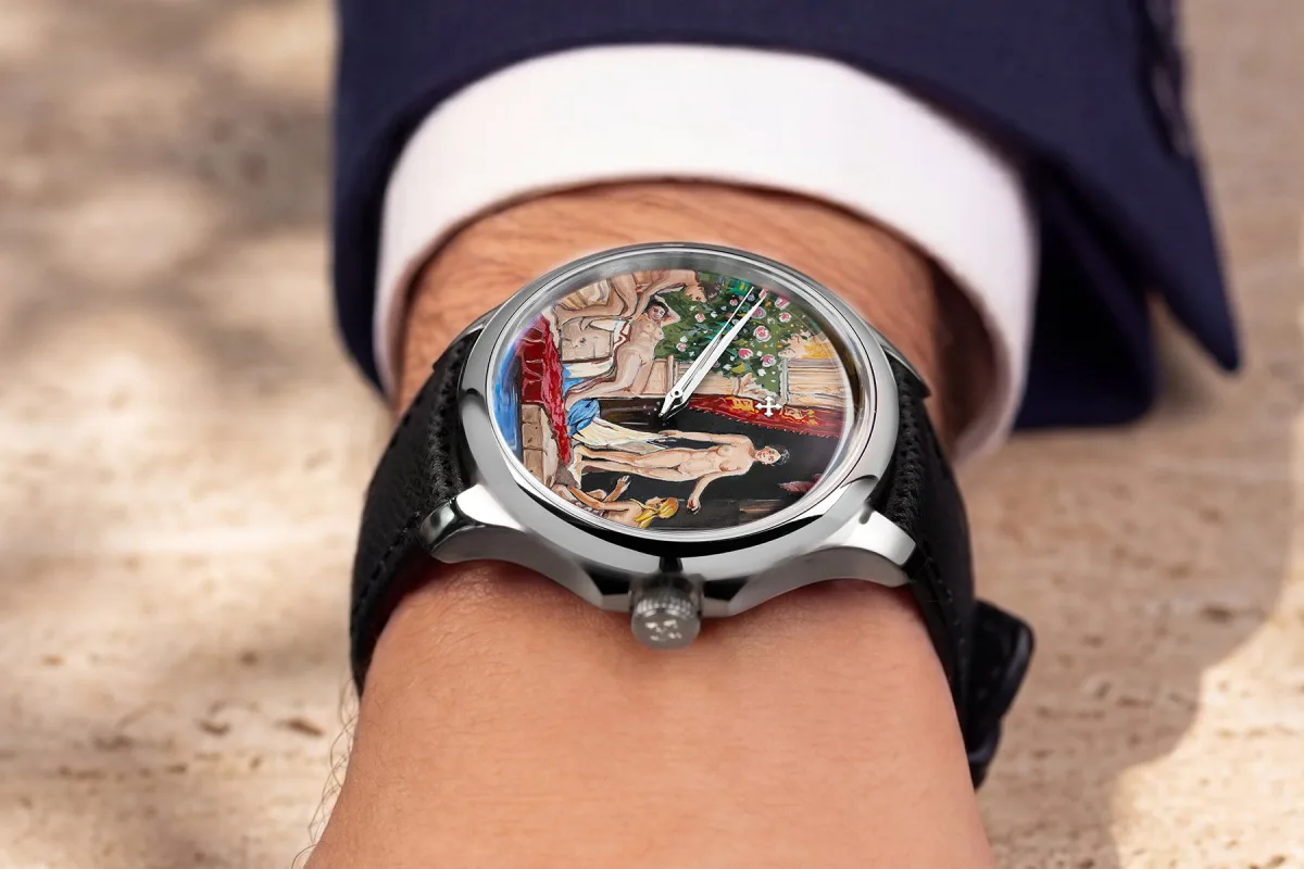 Redentore L’Odalisca watch with dauphine hands