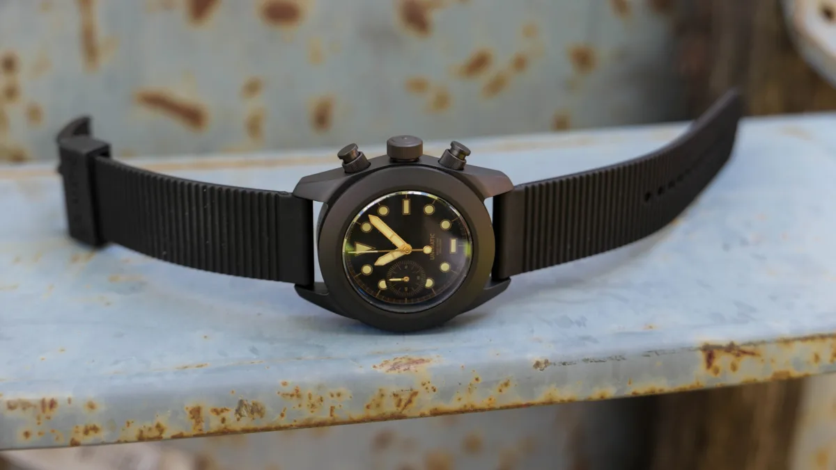Unimatic Modello Tre U3FB-ROPS watch front view