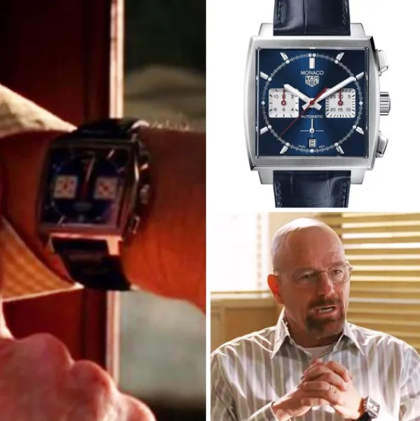 Scene from Breaking Bad with Walter White timing events with his watch