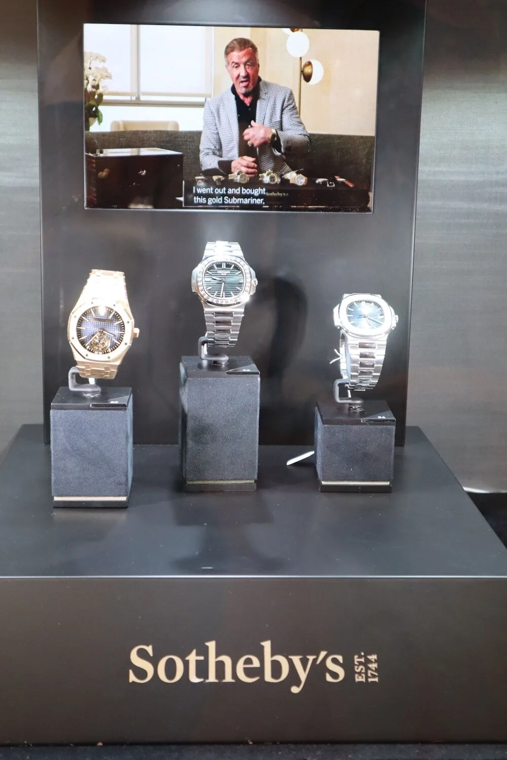 Sylvester Stallone's auctioned watches