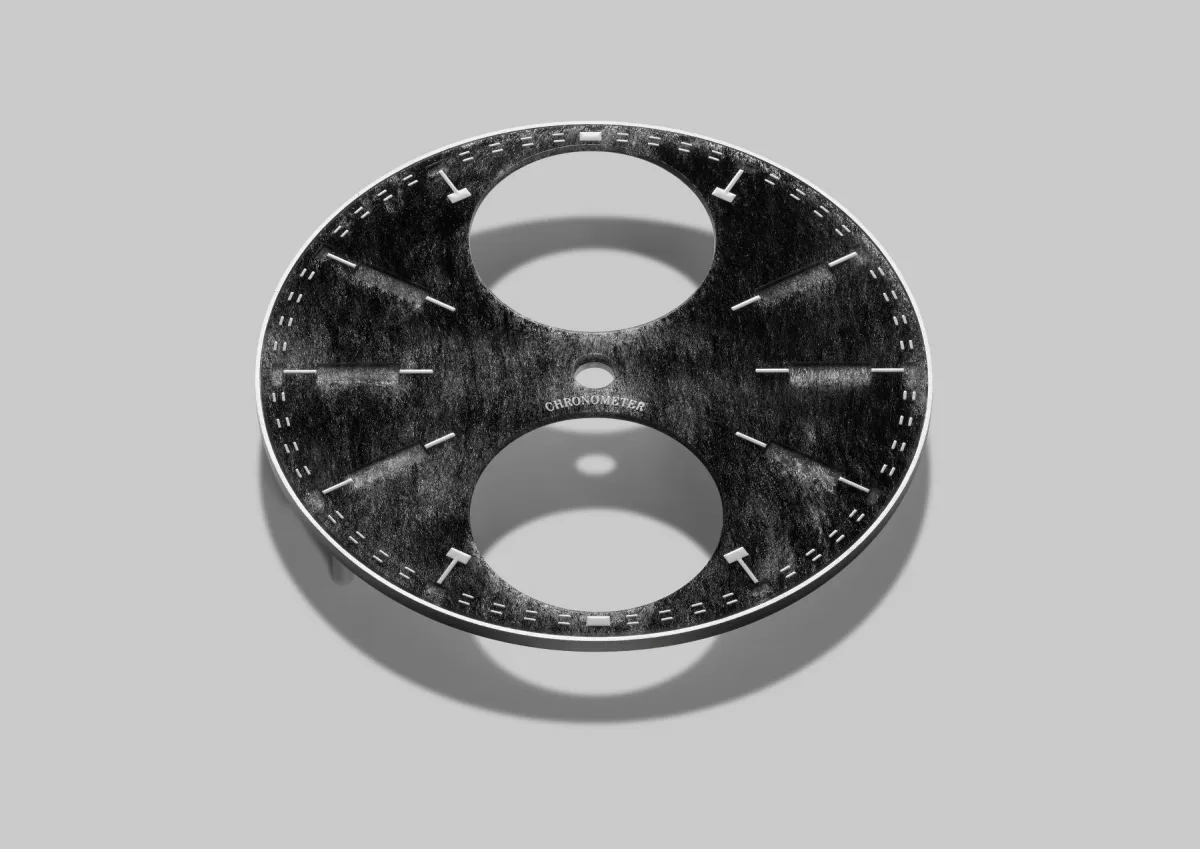 P1 Perseverance Silver Obsidian Dial in steel