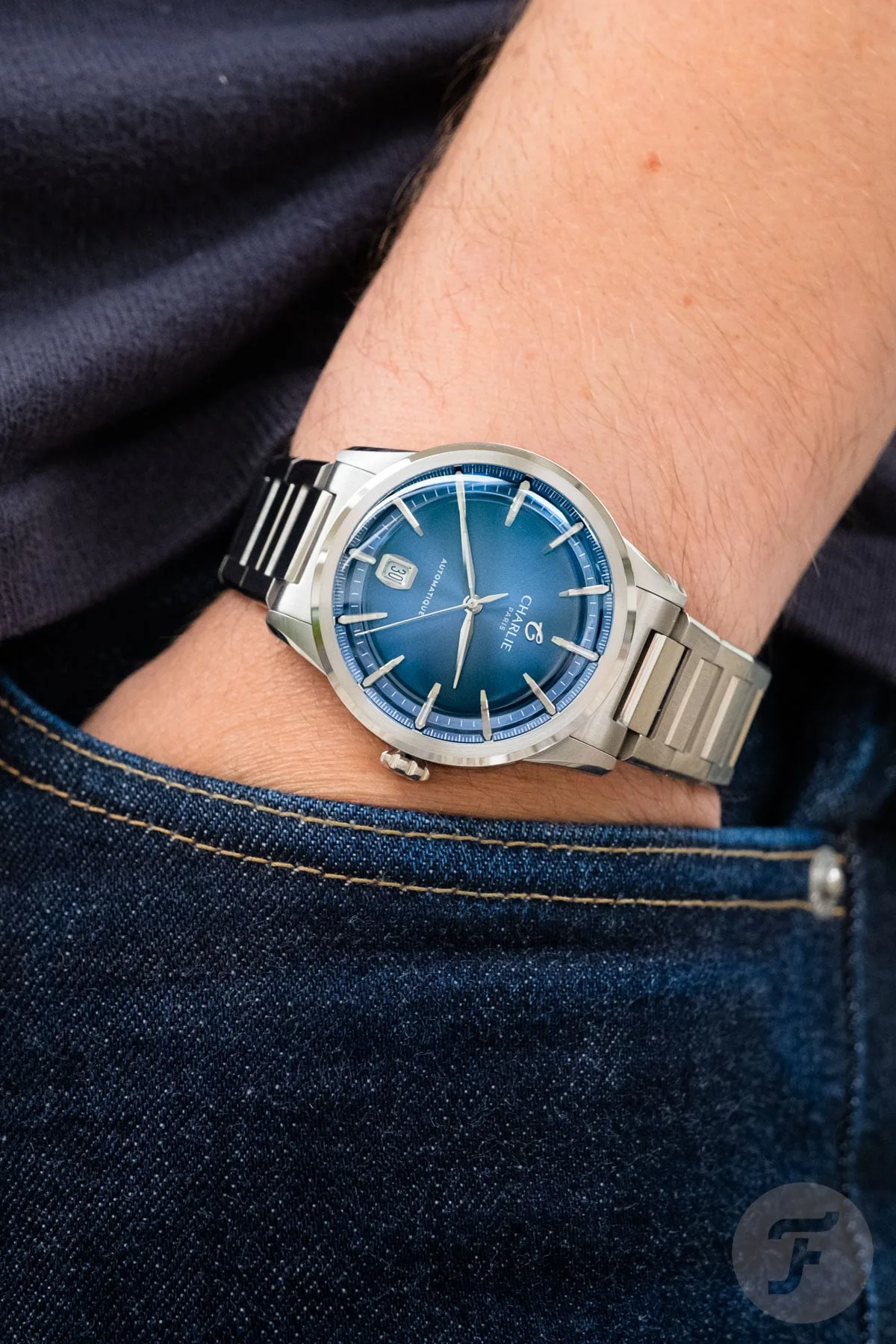 Charlie Paris Alliance on wrist demonstrating fit