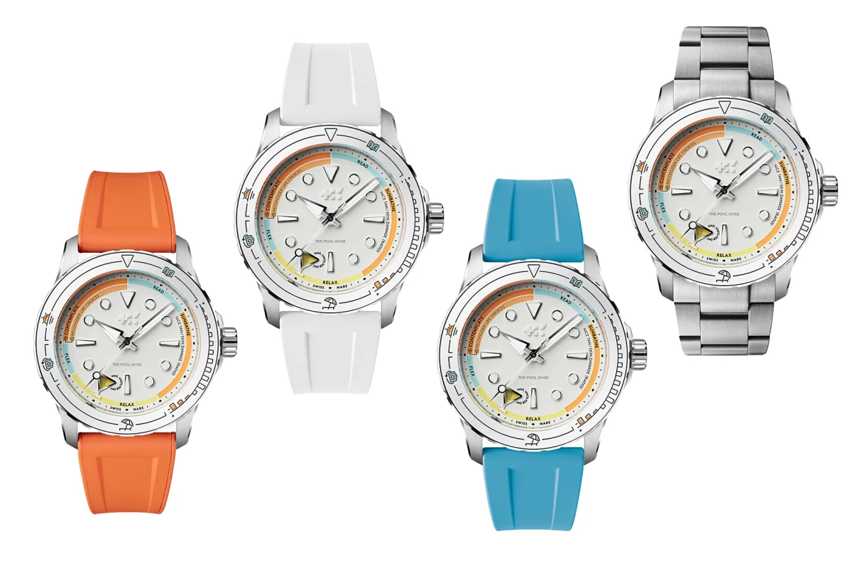 Aquaflex rubber straps and accessories of the C60 Pool Diver