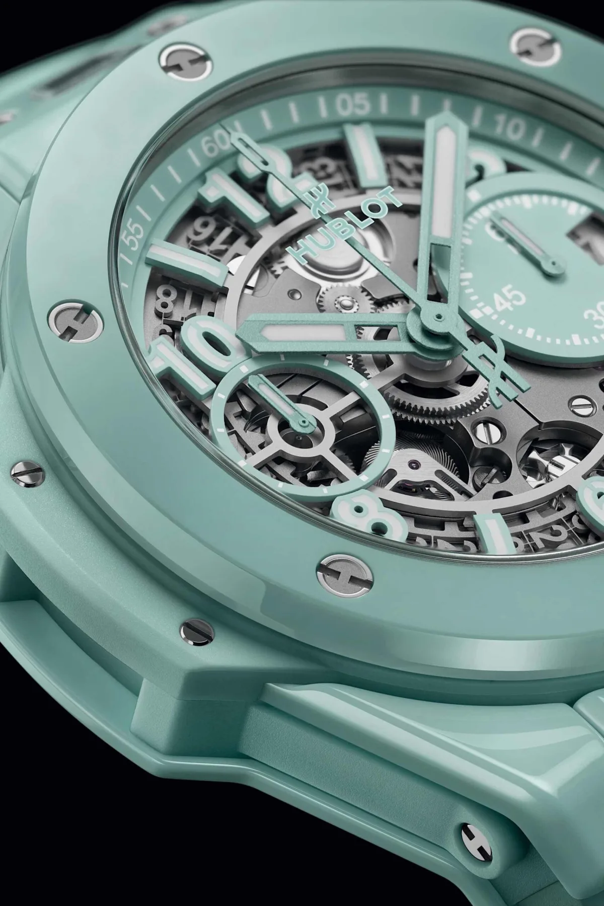 Close-up of Hublot Big Bang Unico dial
