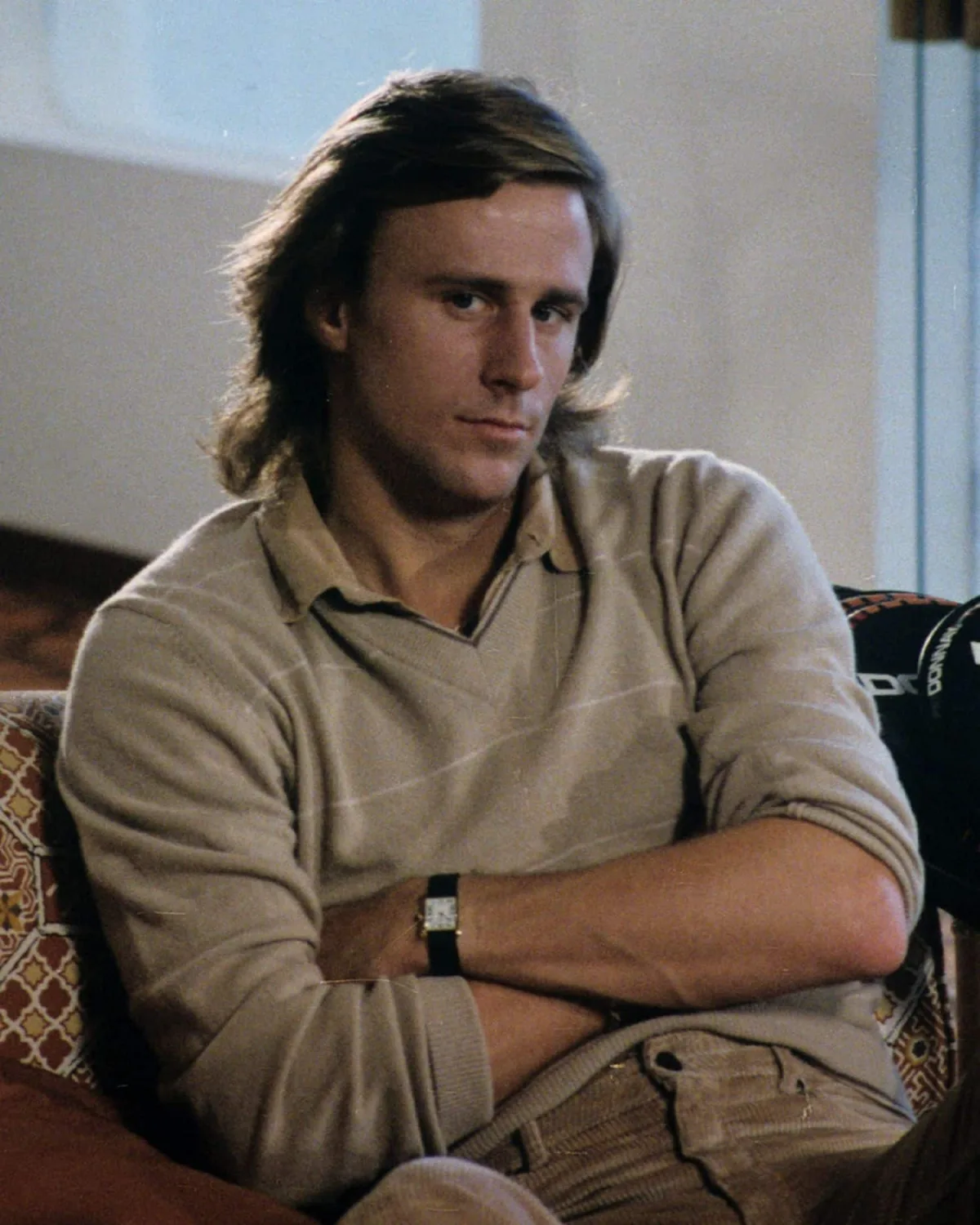 Björn Borg with Cartier Tank watch model