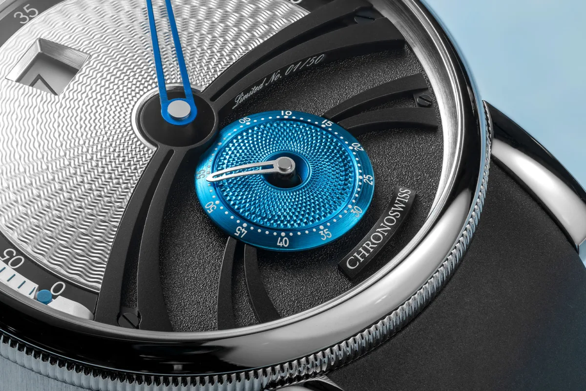 Chronoswiss Delphis Glacier with rubber strap