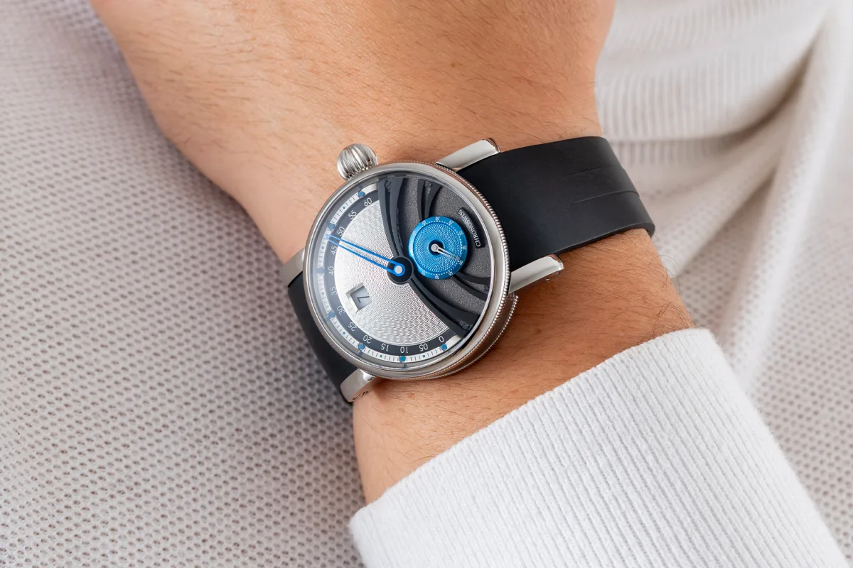 Chronoswiss Delphis Glacier movement with sapphire case back