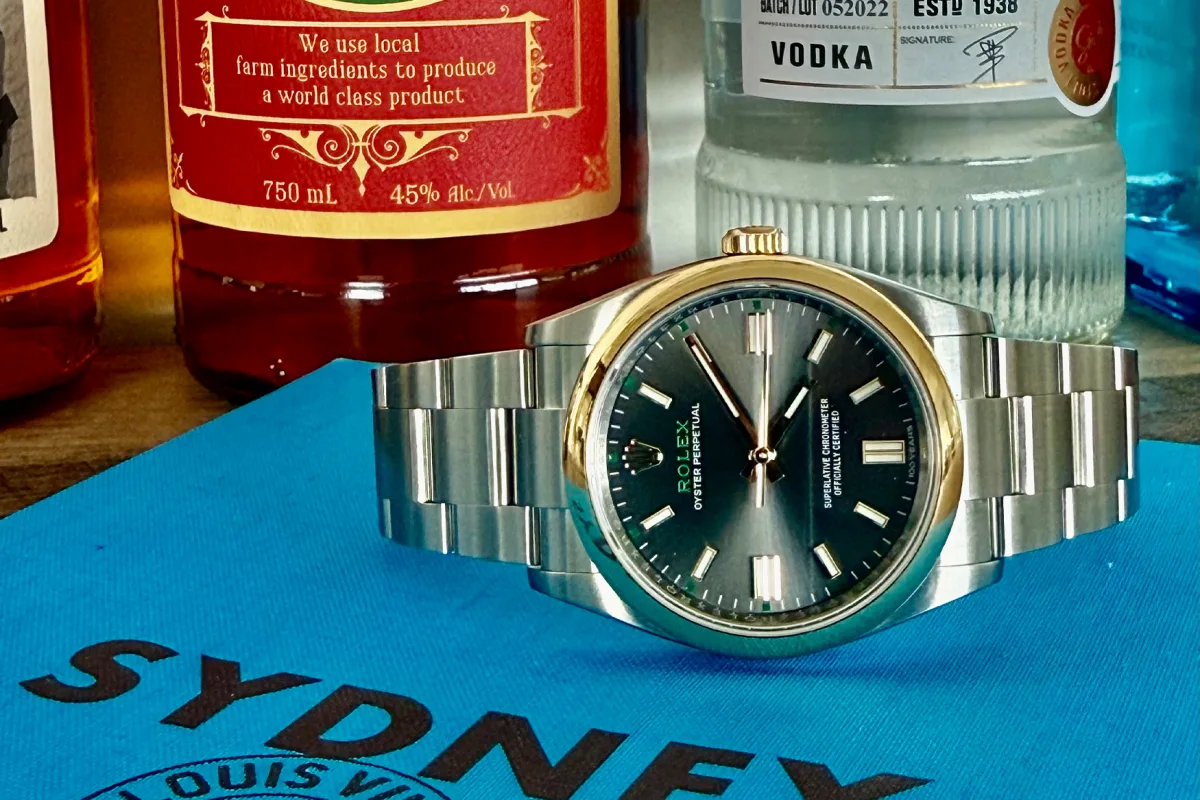 Rolex OP100 with sunburst dial effect