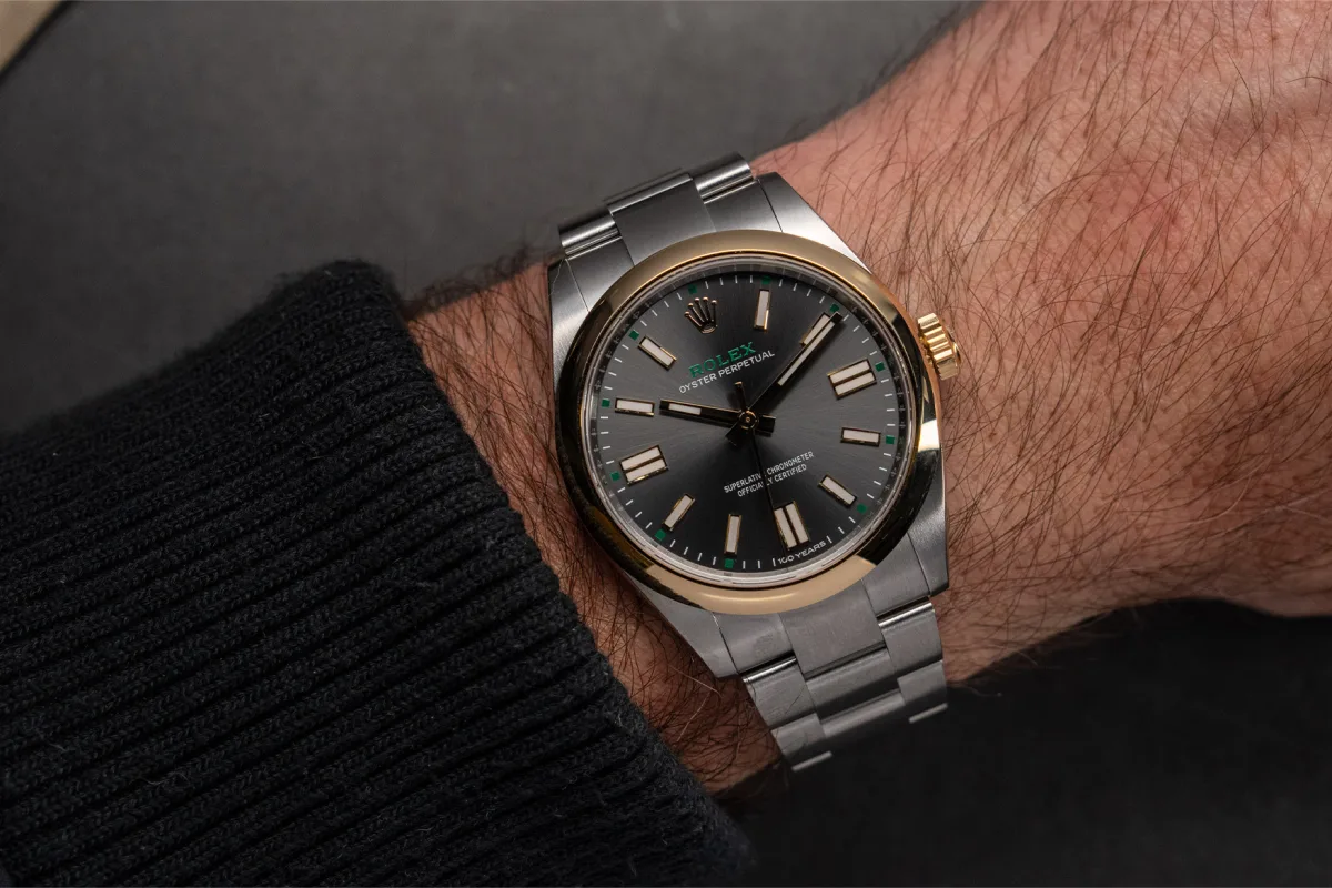Rolex OP100 with slate gray dial