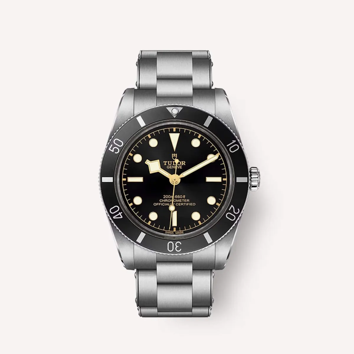 Tudor Black Bay 54, black bezel with gold details