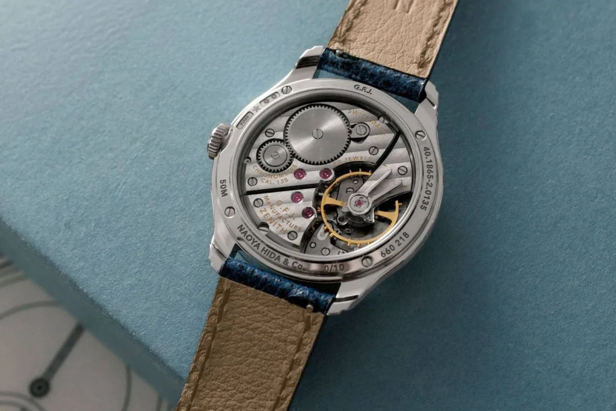 Zenith Calibre 135 movement showcasing detailed mechanics