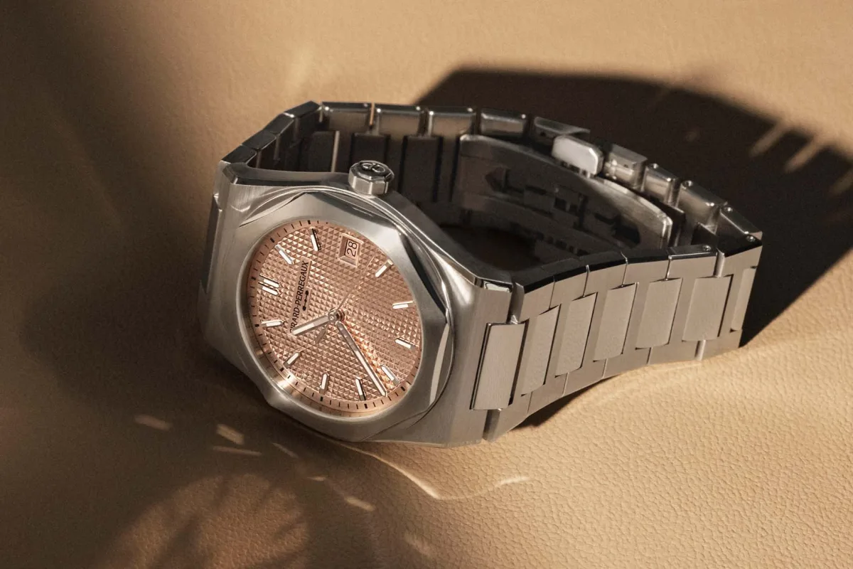 Girard-Perregaux Laureato Fifty steel model with guilloché dial