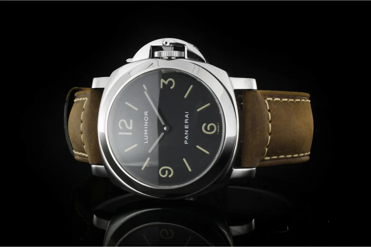 Panerai Luminor Base PAM00002 on leather strap