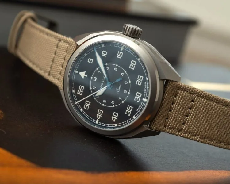 Close-up of Circula ProTrail field watch