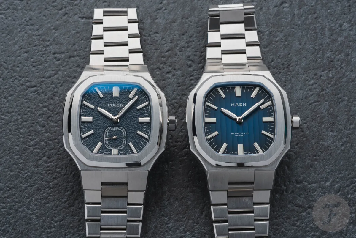 Close-up of Manhattan 37 Ultra-Thin dial