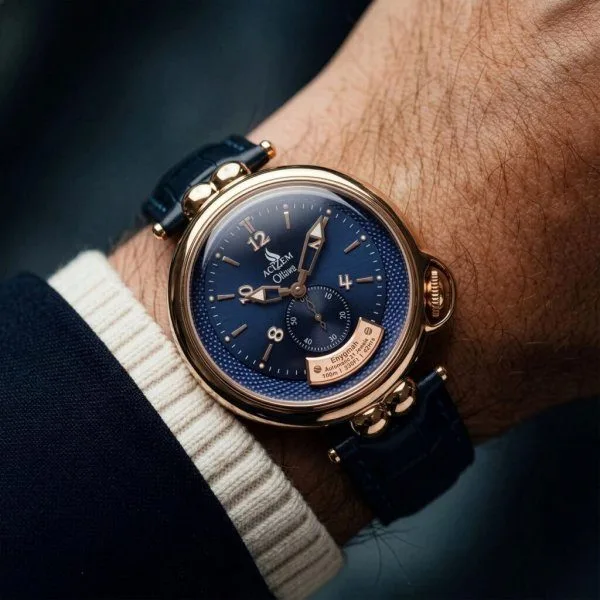 ACIZEM Olive Coin watch with central coin design