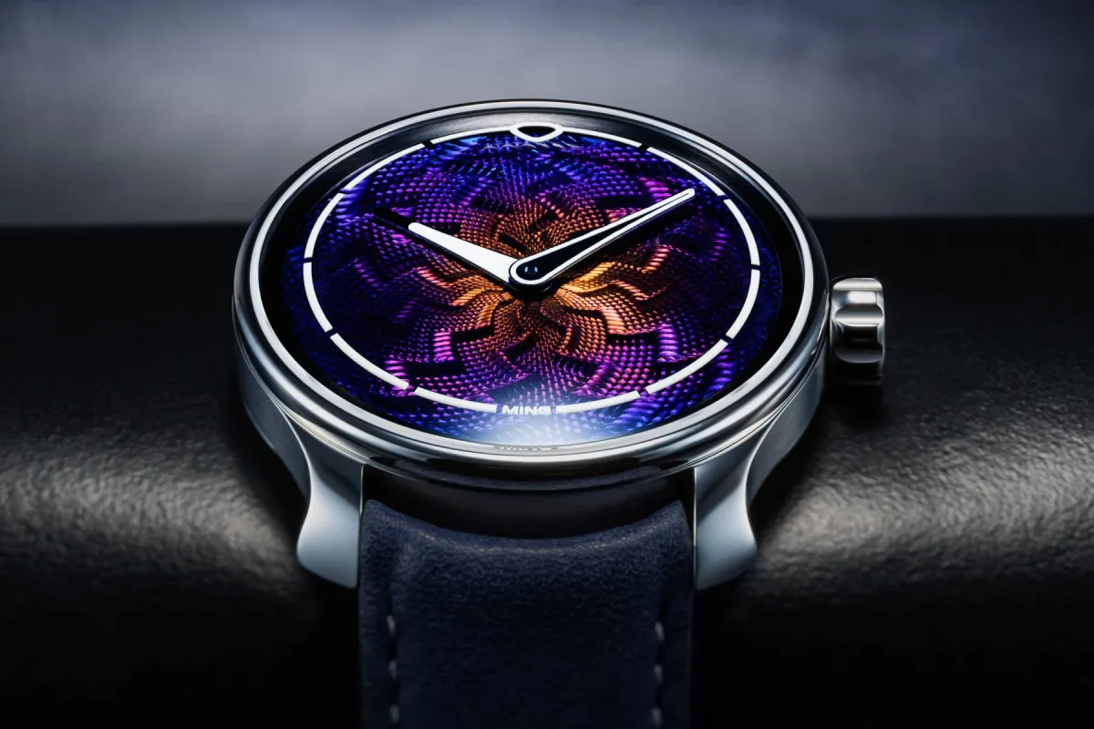 Ming × J.N. Shapiro 37.06 Lightning watch on table