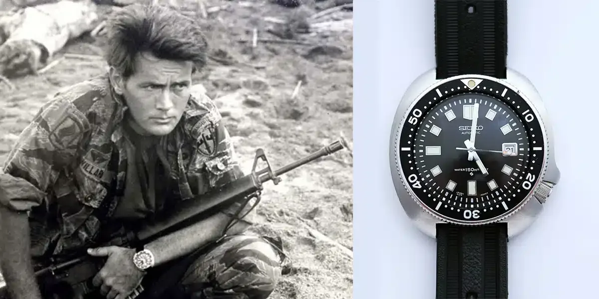Seiko 6105 watch worn by Martin Sheen in Apocalypse Now