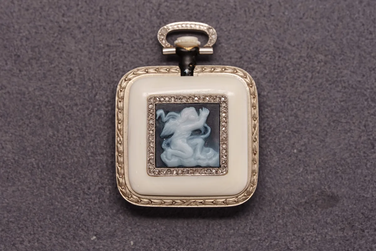 Vacheron Constantin artisans work on decorative watch crafts.