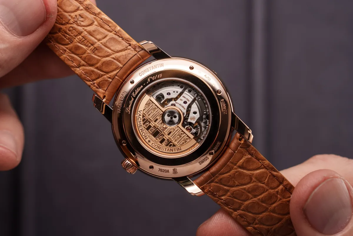 Vacheron Constantin watch with Mesopotamian lamassu design.