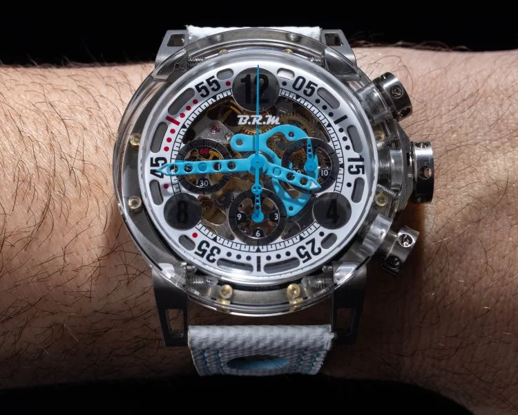 B.R.M. MK-44 dial with racing-inspired design