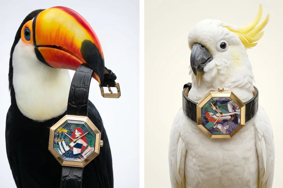 Artistic expression of Paradis Tropical watch