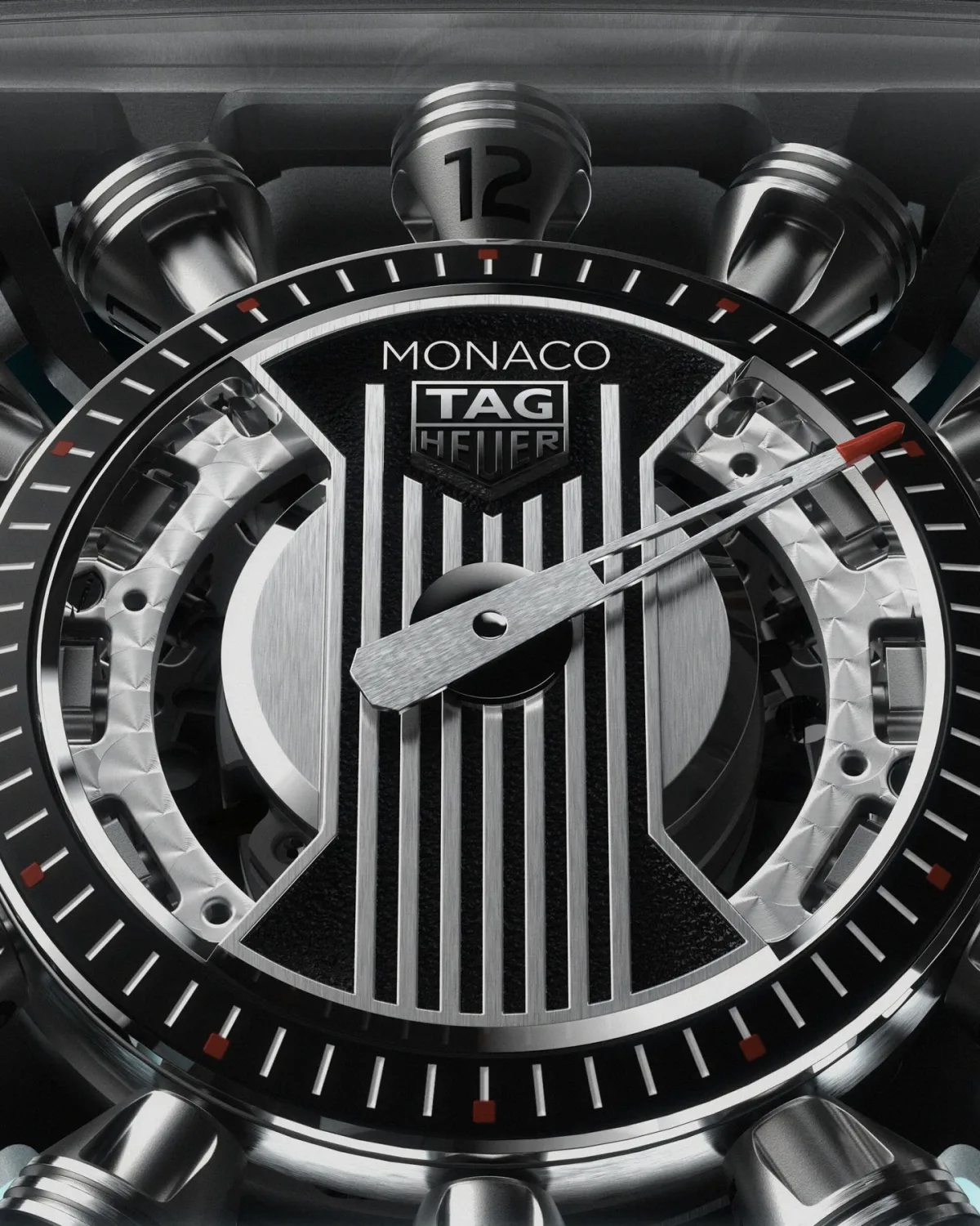 TAG Heuer Monaco Speed 12 mechanism detail