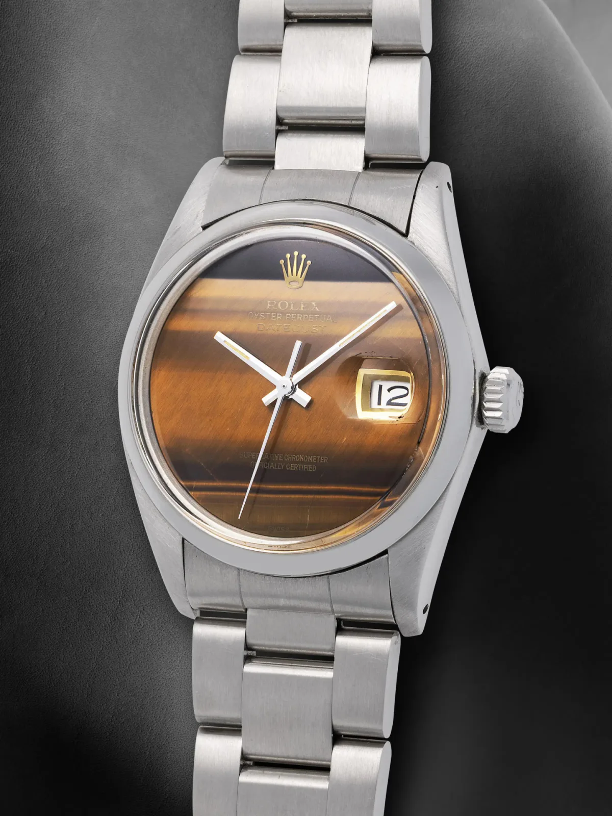 Rolex Datejust Ref. 16000 with tiger's eye dial