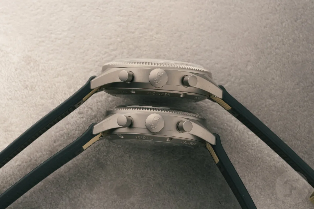 Hanhart 417 TI Desert Pilot chronograph with titanium case