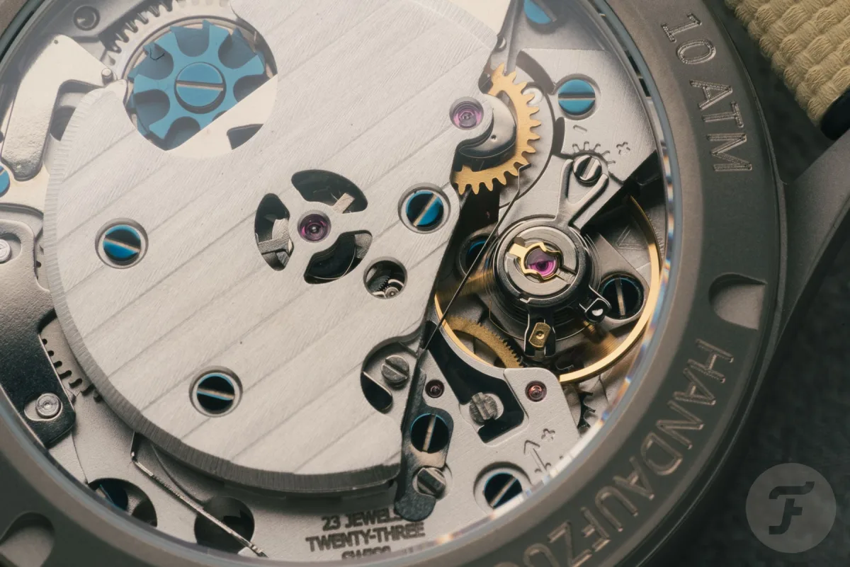 Sellita AMT5100 M movement in Hanhart 417 TI