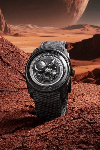 ATOWAK Mars Age watch model in futuristic design