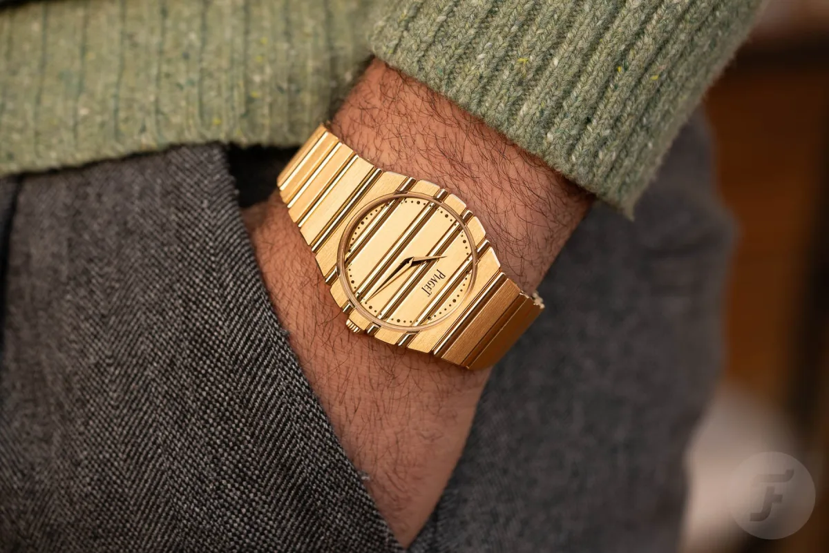 Piaget Polo 79 watch with luxury design.