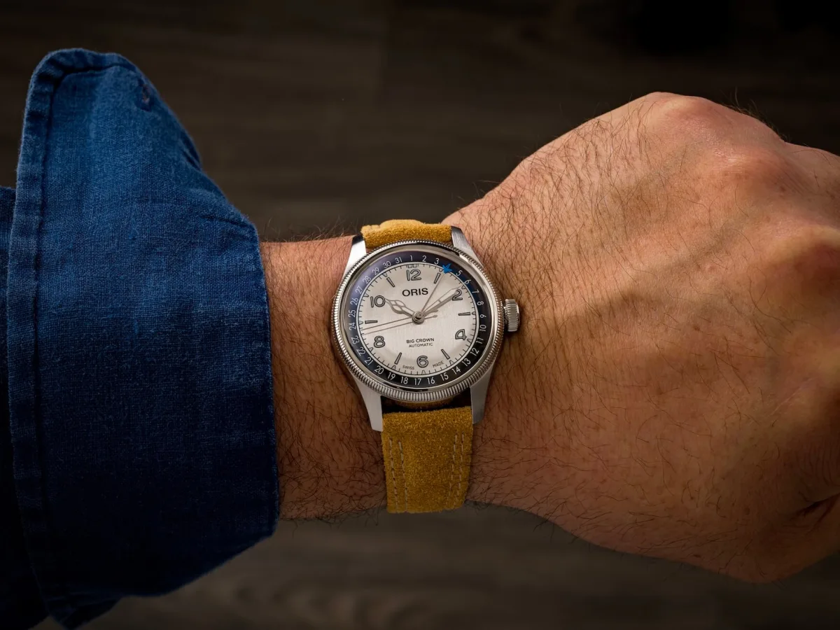 Oris Big Crown Pointer Date Lou Gehrig watch features