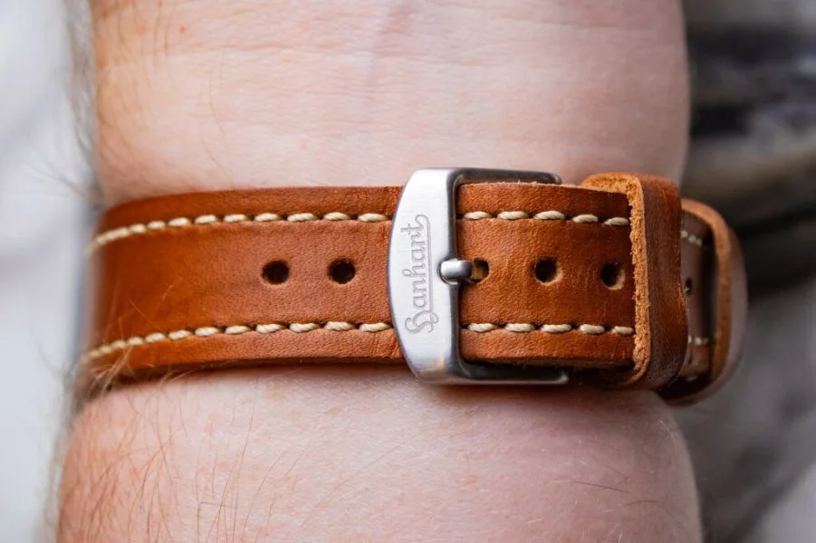 Leather strap of Hanhart 417 ES Moby Dick