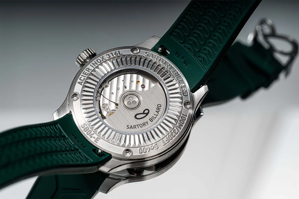 Sartory-Billard SB04E Nuances case back and movement