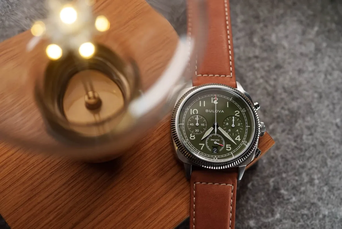 Engraved case back of Bulova Military VWI Special Edition