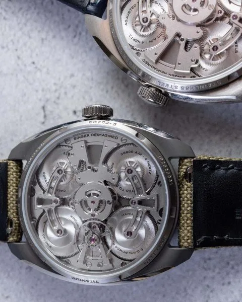 Calibre 4 ST5000 Solo Tempo movement inside Caballero watch