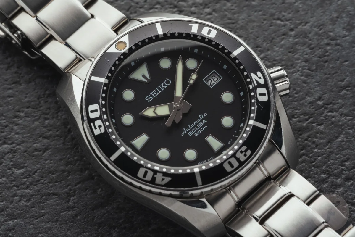 Seiko Prospex Sumo diver watches on display