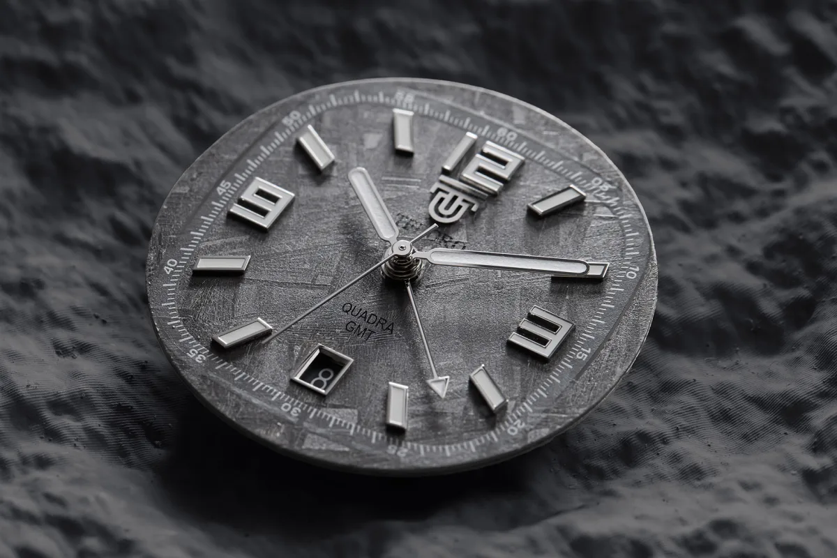 Tedoro Quadra GMT Meteorite unique dial texture
