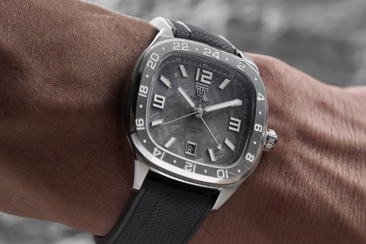 Tedoro Quadra GMT Meteorite watch strap options