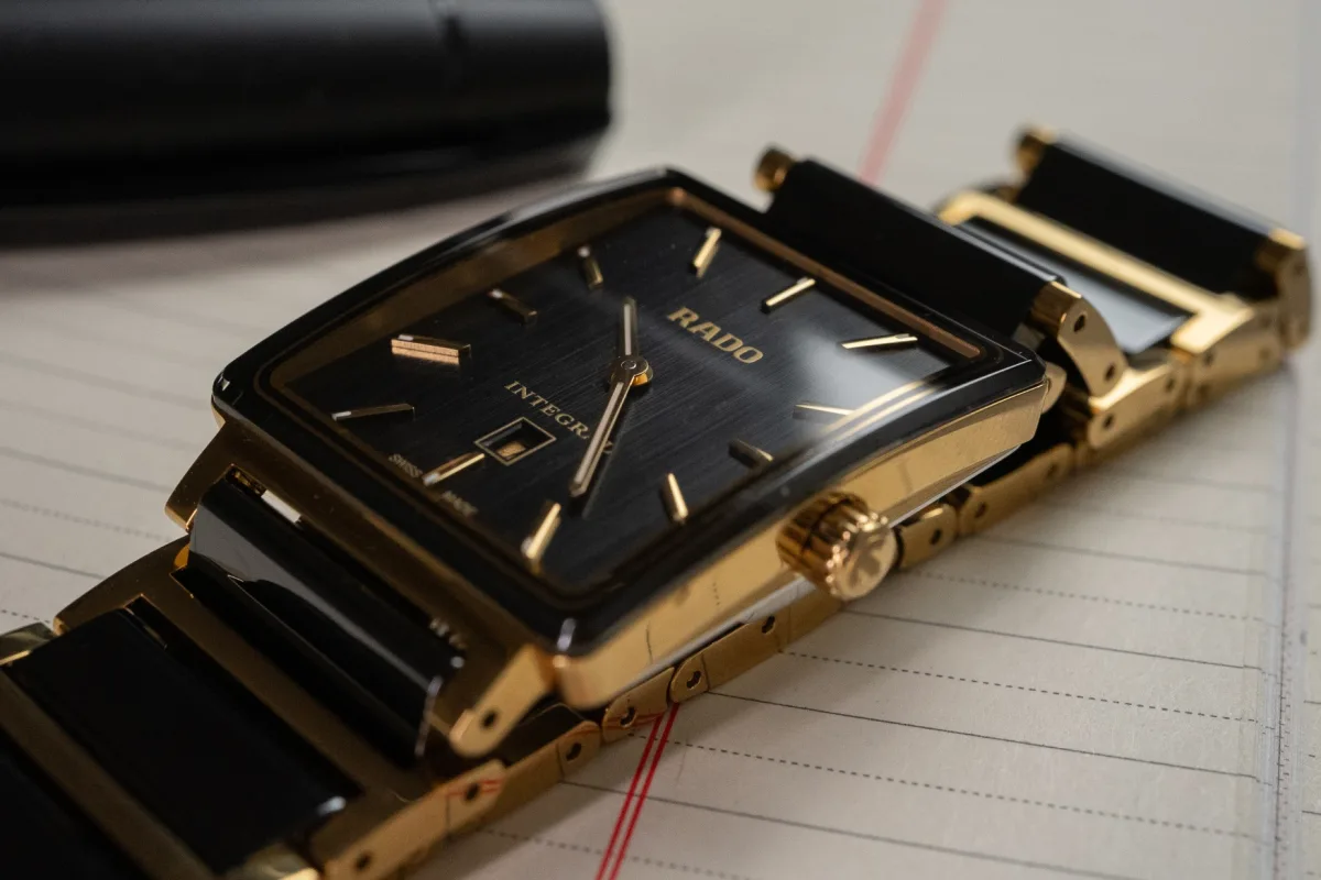 Rado Integral watch dial and date window