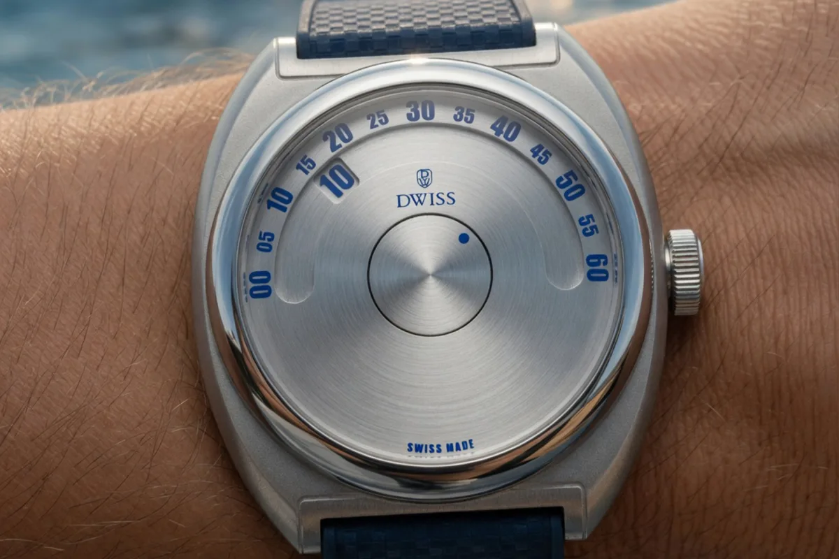 Unique wandering hours display of DWISS S1