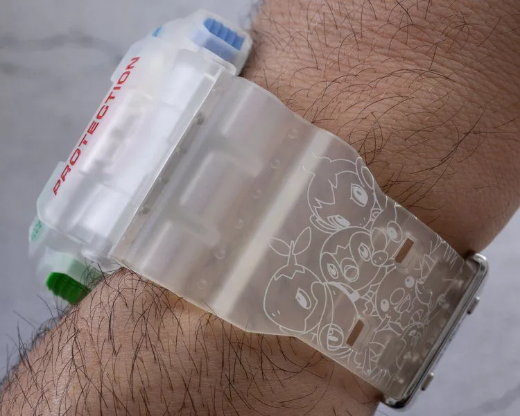 Casio G-Shock GA-110PKM packaging with Pokémon illustration