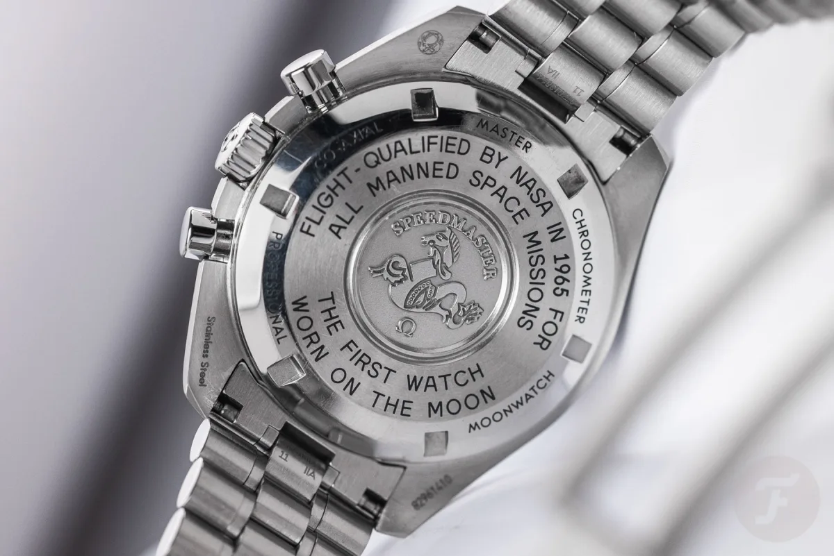 Omega Speedmaster Professional on a wrist.