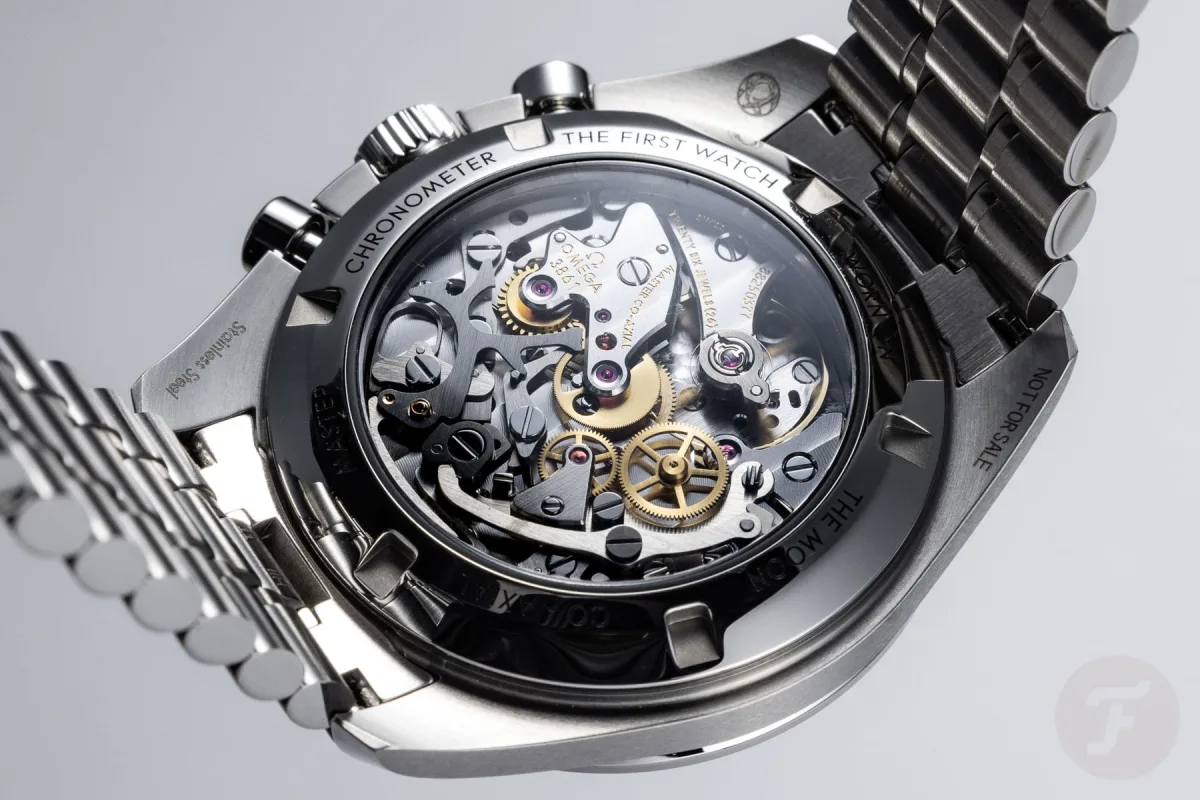 Omega Speedmaster 'Craig White' on display.