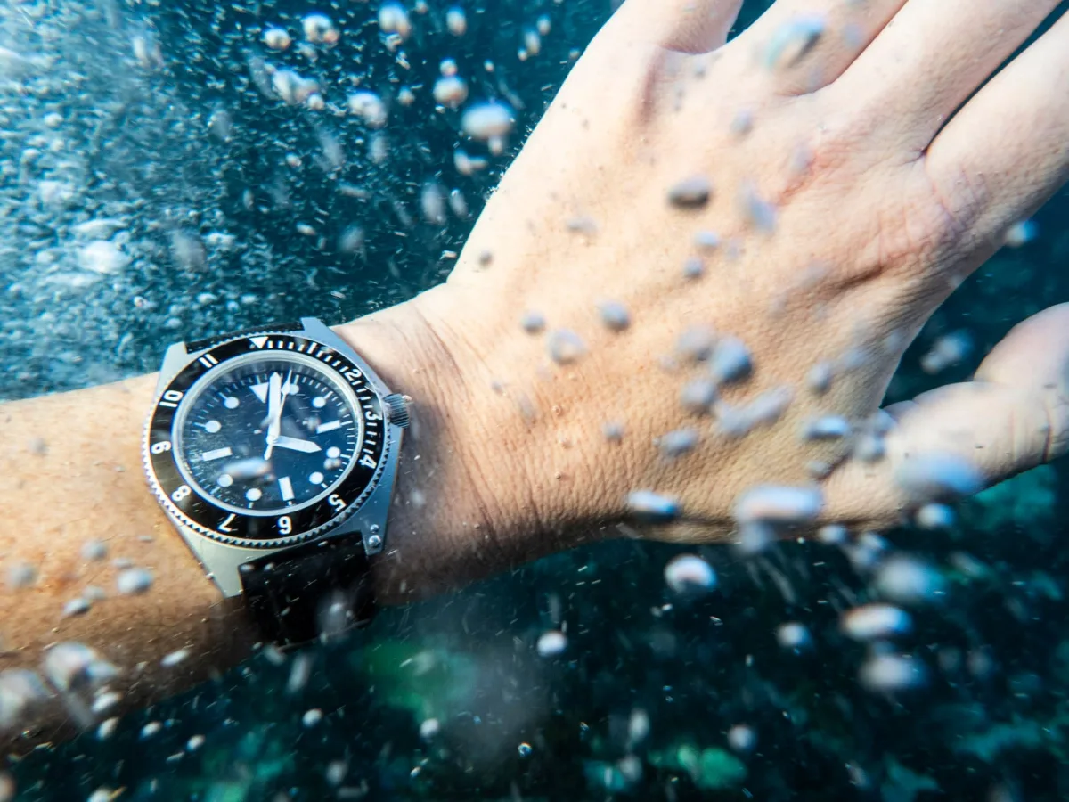 Benrus Type 1 Mil Spec watch on wrist, no visible branding