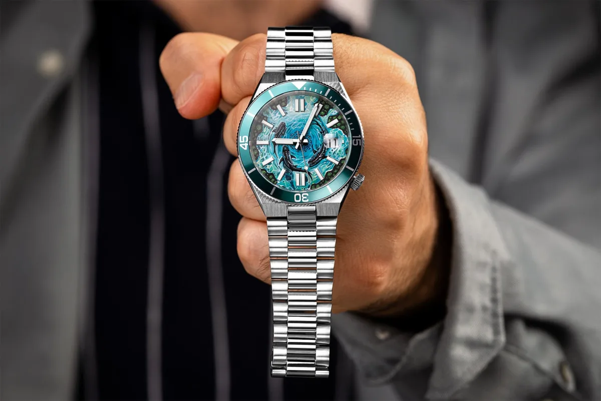 IFLW Citizen Tsuyosa Shore Mako shark motif dial