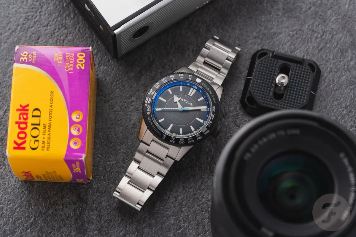 Dial and bezel of Nodus Obscura II in focus