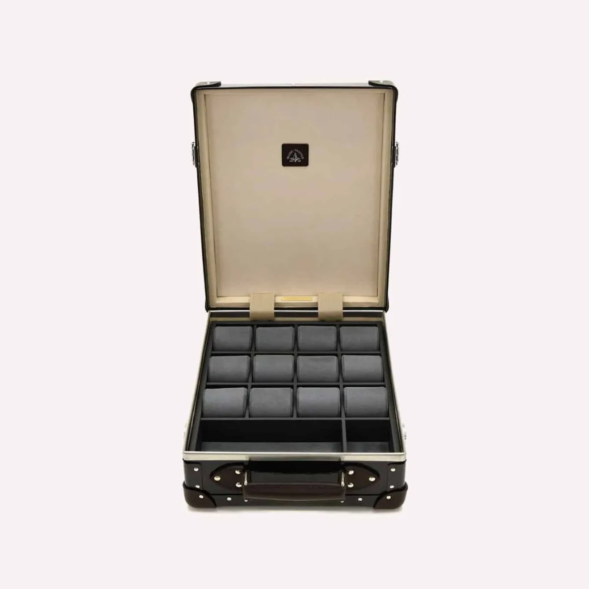 Watch case with 12 compartments for storage