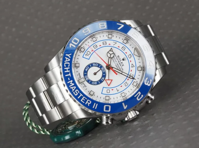 Rolex Yacht-Master watch with precious metal bezel